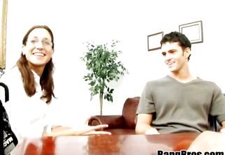 Spicy woman with huge natural tits is getting banged while her husband is out of town